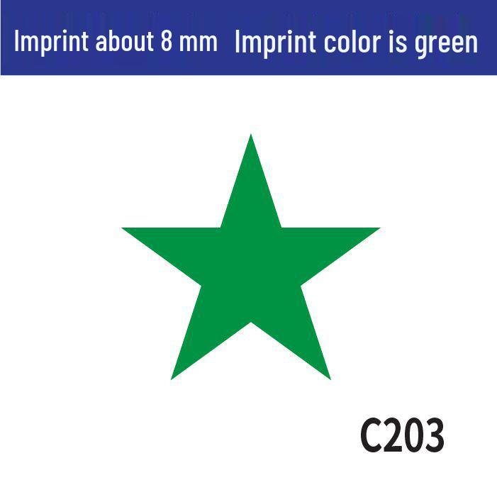 Mała Okrągła Pieczątka Nauczyciela: Pięcioramienna gwiazda dla zachęty i kontroli jakości