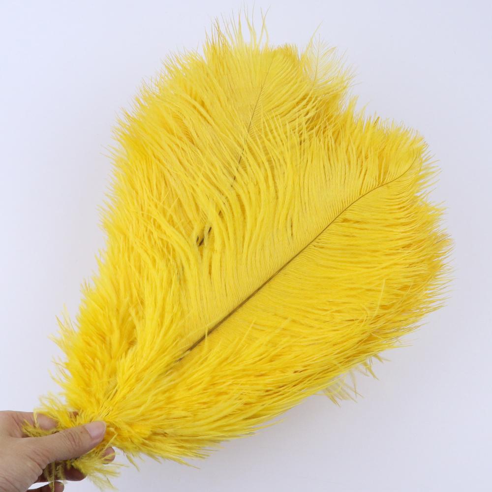 10Pcs Green Ostrich Feathers for Crafts 15-35cm Handicraft Accessories DIY Plume Starry Wedding Mask Handmade Centerpieces Decor