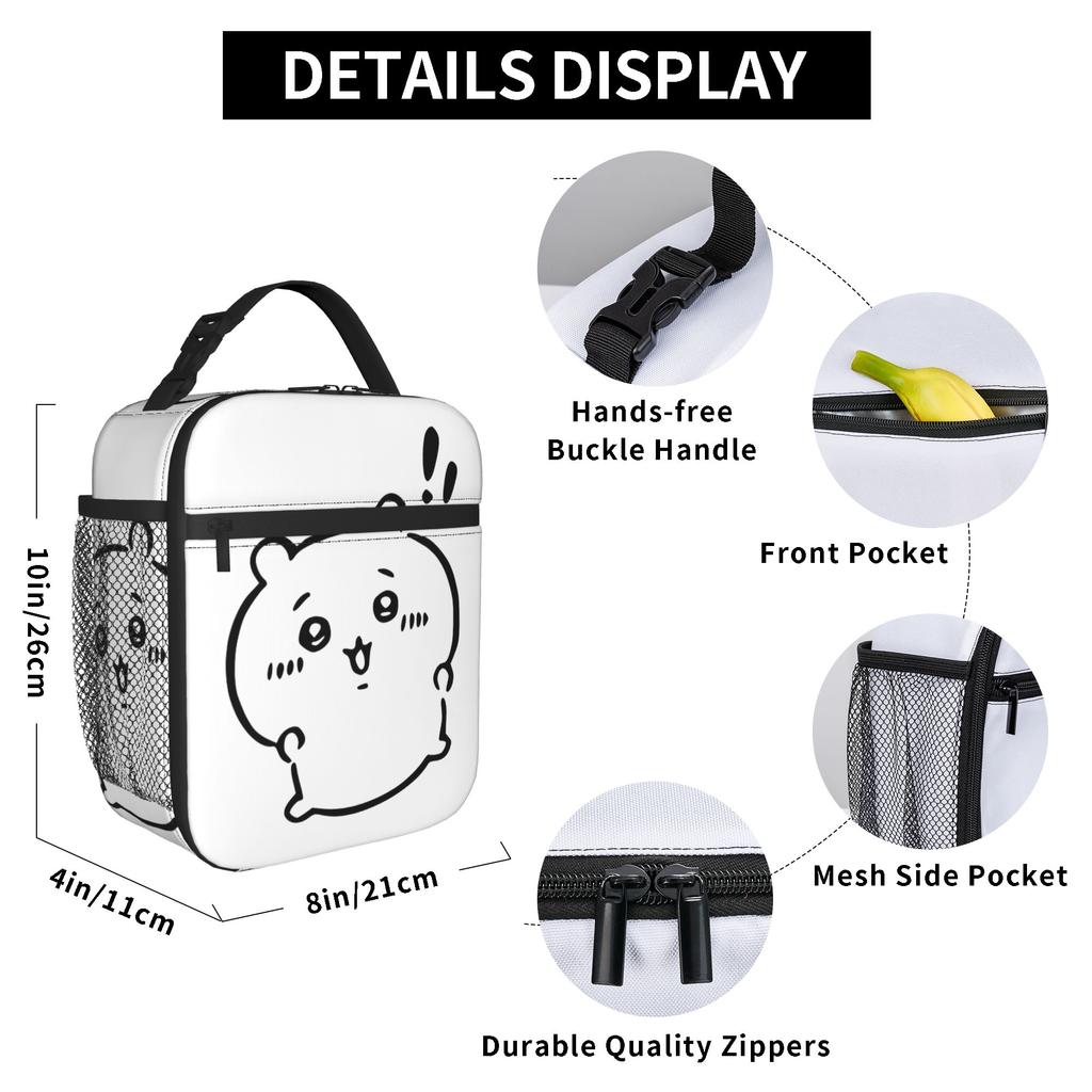 Maries Cat Thermal Lunch Box Lightweight  Meal Container Cooler Carrier Tote Lunch Box School  Journey Food Handbags