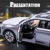 1:Іграшкова модель автомобіля HongQi E-HS9 L5 масштабу 24, металевий литий під тиском, зі світлом і звуком, з інерційним механізмом, з відкривними дверима, моделі транспортних засобів, дитячі святкові подарунки