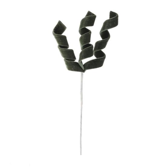 Velvet Spiral Christmas Stems Red White Green Spiral Christmas Tree Picks DIY Crafts for Wreath Fireplaces Vase Filler Holiday Ornament