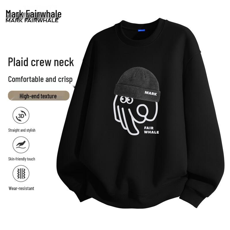 Mark Fairwhale Men's Loose Fit Pullover Sweatshirt