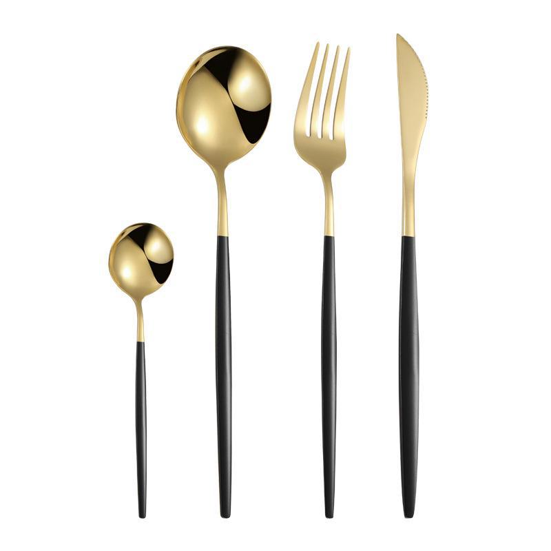 European High-Value Stainless Steel Tableware Set: Portuguese Knife, Fork, and Spoon for Hotels and Western Dining