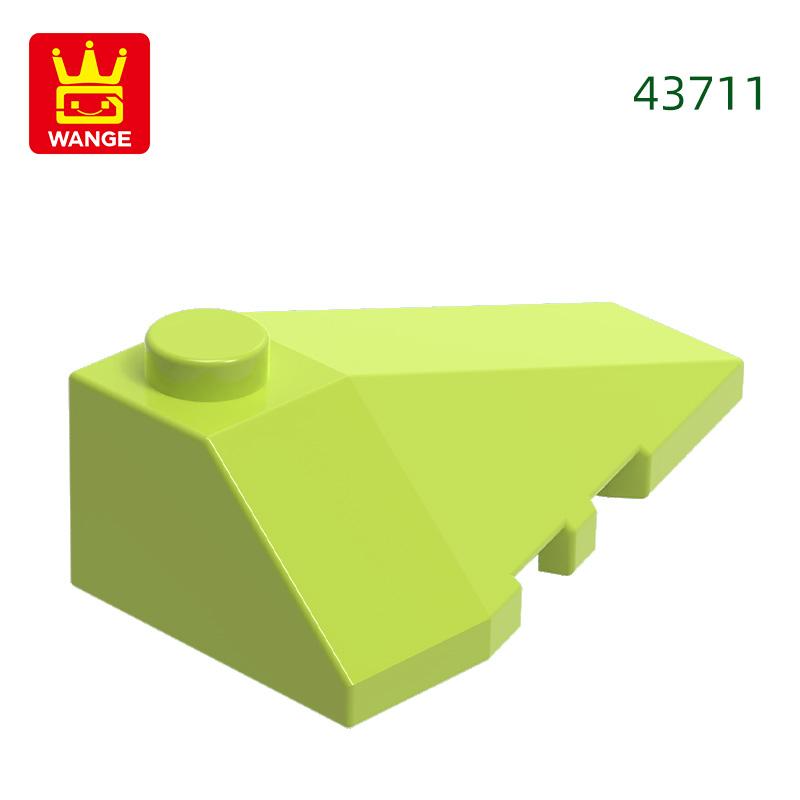 Non-Toxic 74Pcs/Lot 43711 Right Wedge Sloped 4X3 Triple Building Blocks Moc Accessories Compatible With Bricks Children Toys Gift Bo