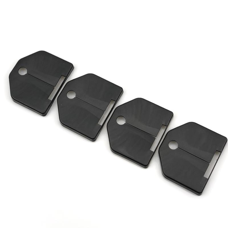4 peças/lote Acessórios de Estilo para Carro Fechadura da Porta Anti-ferrugem Impermeável Cobertura de Fivela de Proteção Para Ford Focus 2 mk2 (2004-2011)