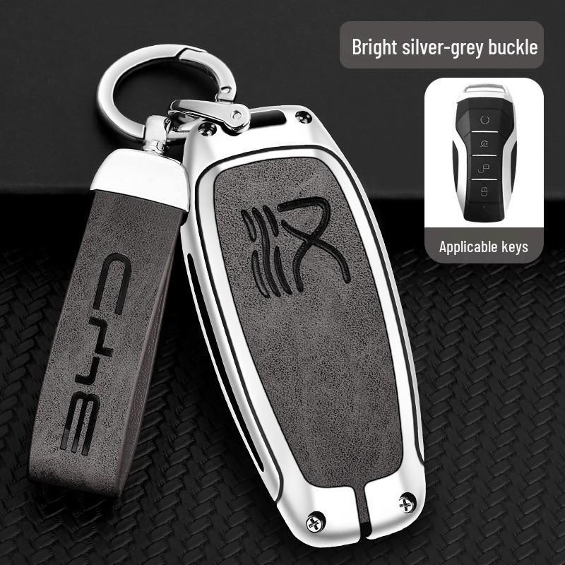 BYD Key Case Metal Shell: Anti-Lost Protection for Song PRO, Han, Tang, Song PLUS, Song MAX, Qin PRO Models.