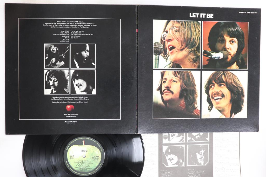 LP Record BEATLES - Let It Be EAS80561 APPLE 1976 Japan Rock Used