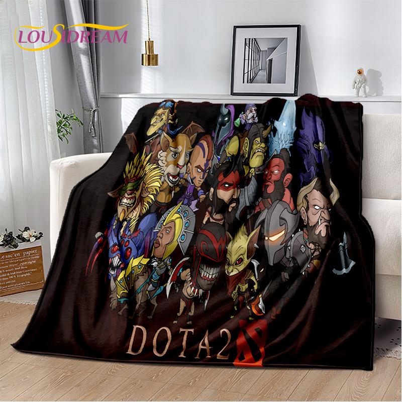 RPG Dota2 Klassiker Spiel Gamer Decke, Weiche Überwurfdecke für Zuhause Schlafzimmer Bett Sofa Picknick Reise Büro Ruhe Decke Kinder