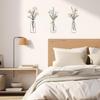 Metal Flowers Wall Art,Colorful Metal Wall Art Decoration,Ornament Arts Minimalist Floral Decor,Boho Wall Decor Sculptures for Living Room Bathroom