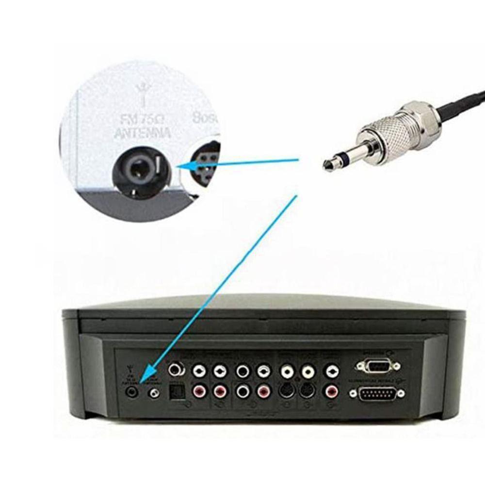 Portable 75Ohm Radio Antenna Universal Stereo FM Antenna Plug Play Aerial Connector Home Theater