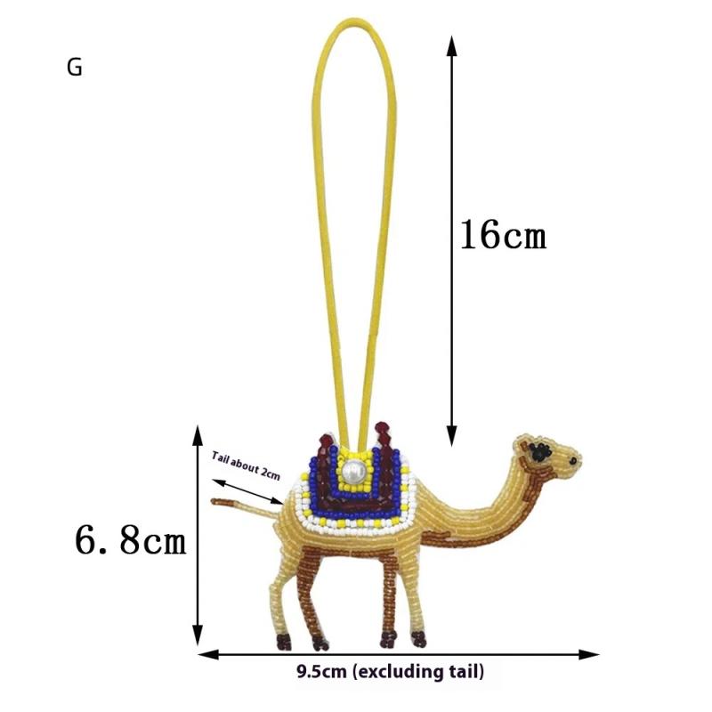 

Animal Beaded Patch Tiger Leopard Zebra Diy Iron-on Applique For Bags Lanyard Embellishment Pendant