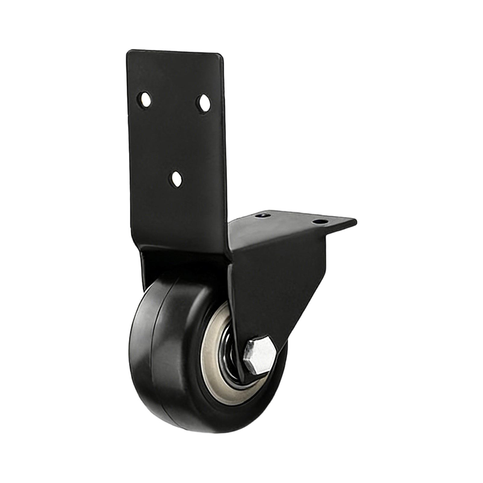 

L Shaped Bracket Casters Rolling Wheel Cabinet Table Mounted Fixed Wheel Hardware Quiet Furniture Caster Enduring 2 Inch