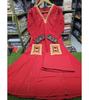 Indian Women Cotton Embroidered Kurta Pant Set Bollywood Top Tunic Kurti Party Wear Ethnic