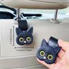 1 Stück 3D Cartoon Katze Autositz Kopfstütze Haken Aufhänger Universal Fahrzeug, Auto Aufbewahrungsorganizer für Handtasche Geldbörse Mantel, Niedliche Dinge für Autos