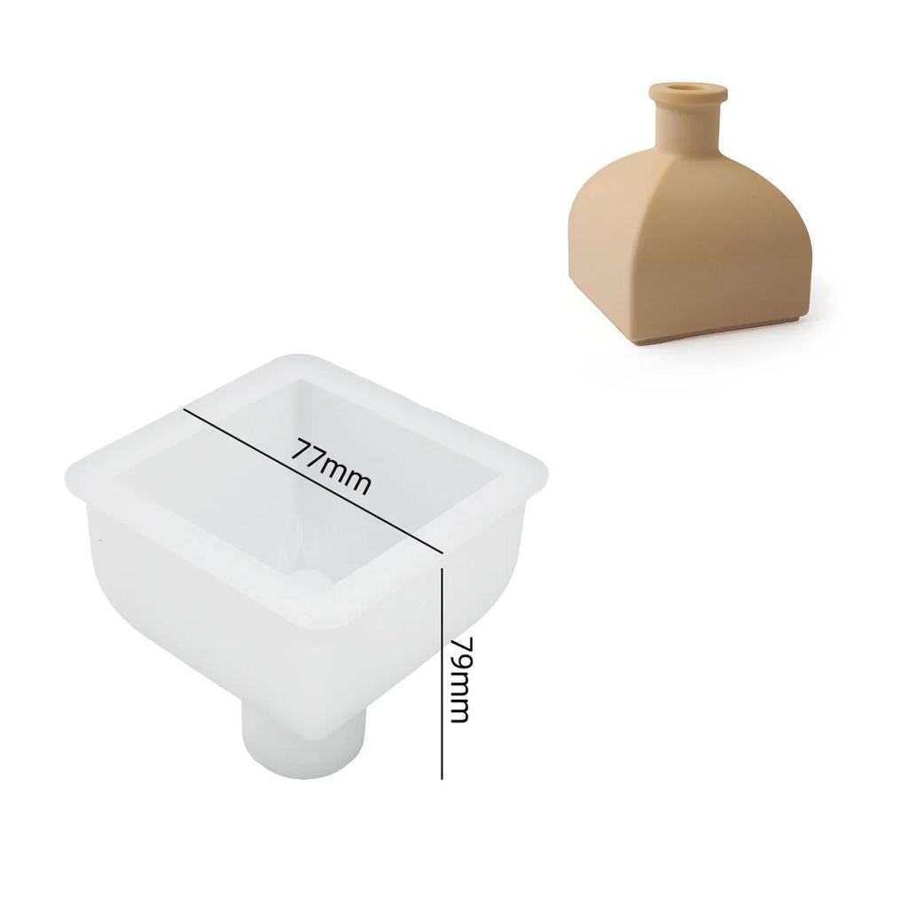 DIY Gypsum Cement Vase Silicone Mold Creative Vase Insert Fragrance Decoration Mirror Mold Home Flower Vase Decoration Mold