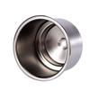 2Pcs Stainless Steel Drink Holder Mount Open Front Cup Bottle Holder for Marine Boat RV Camper