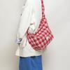Karierte Tasche, Atmosphäre, Tragetasche, Große Kapazität, Retro Umhängetasche
