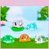 Adorables Figurines Miniatures Lumineuses en Résine Pour Décoration de Micro Paysage DIY
