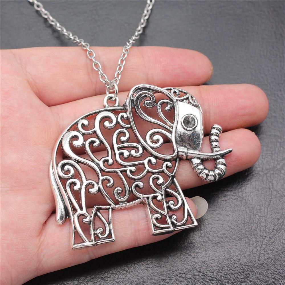 45cm Or 70cm Long Chain Necklace Elephant Kids' Jewelry Materials QN026