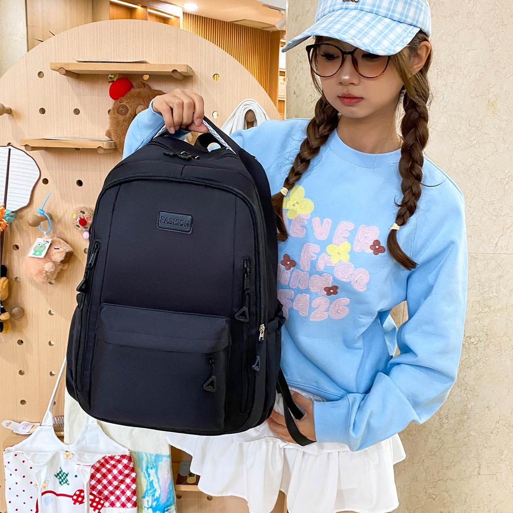 Schoolbag1011 new multi-color large-capacity load-reducing backpack, junior and high school student schoolbag, water-proof commuter computer backpack