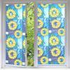 1Roll Adhesive Sunflower Window Film - Purple, Heat/UV Resistant, Home & Office Decor