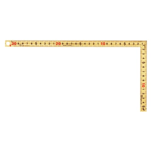 Niigata Seiki SK Made In Japan Golden Carpenter Ruler, Tobi, 30cm, Kaidan, Double Same Pattern, GDD-30CKD