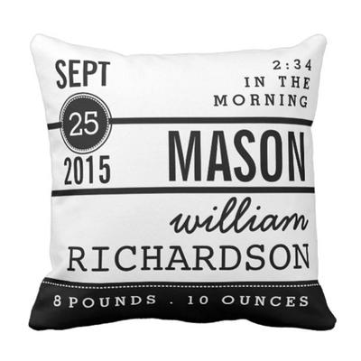 baby keepsake pillow