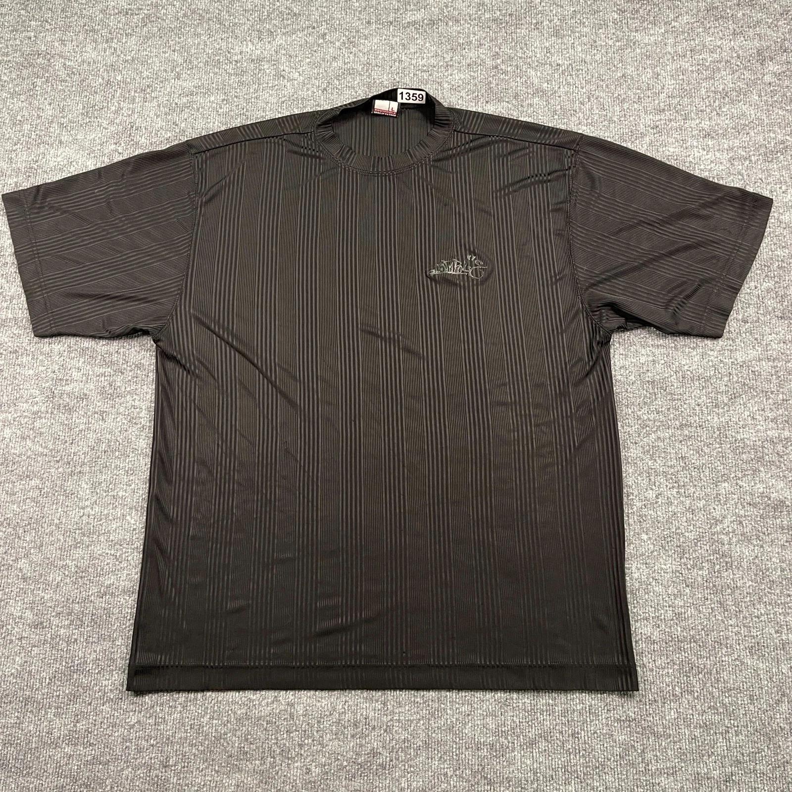 

Vintage Y2K Southpole Textured Stripes Shirt Large 23x30 Black 2XL