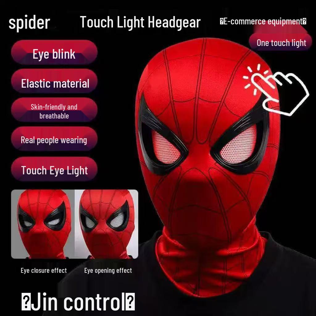 Luminous Blinking Venom Spider-Man Mask for Adults & Kids