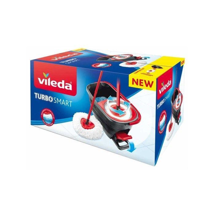 Kit De Lavage VILEDA Turbo Smart Système. Serpillère + Seau. Système D'essorage Centrifuge.