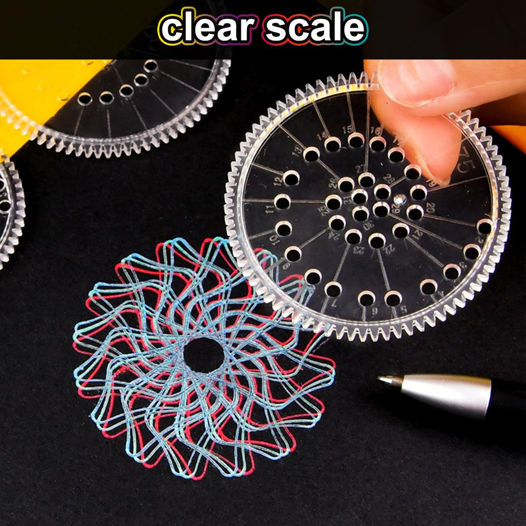 22 Pieces Spirograph Drawing Set Creative Deluxe Drawing Kit