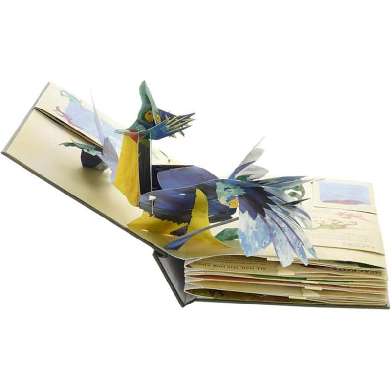 Enciclopedia 3D Prehistorica Dinosauri Libro Illustrato Pop-Up Pieghevole di Interesse Dinosauri Divulgazione Scientifica Regali per Bambini
