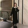 Knitted design base fishtail slim dress women's autumn and winter medium and long sweater skirt