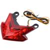 Motorcycle LED Tail Light Lamp Brake Turn Signal Taillight for Kawasaki Z800 2013 2014 (Red)