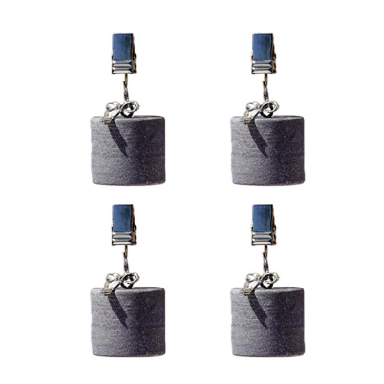 Tablecloth Clips Natural Marble Stone Weights Polished Finish Stainless Steel Clamps Dining Table 2.8X3cm