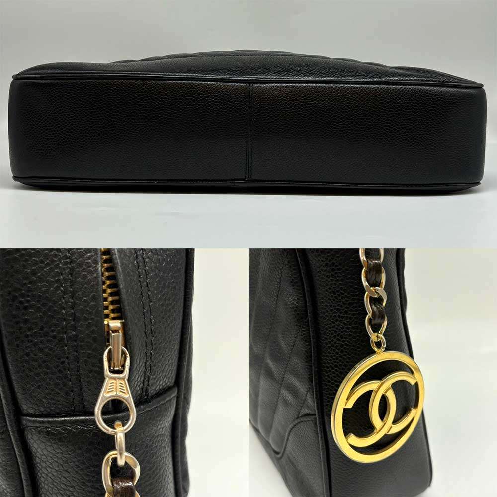 Used CHANEL ChevronHandbag leather Women