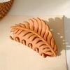 Autumn Leaf Shape Hair Clips Large Hair Claws Solid Frosted Large Hair Clip Girls Versatile Hair Accessories Hair Clip for Women