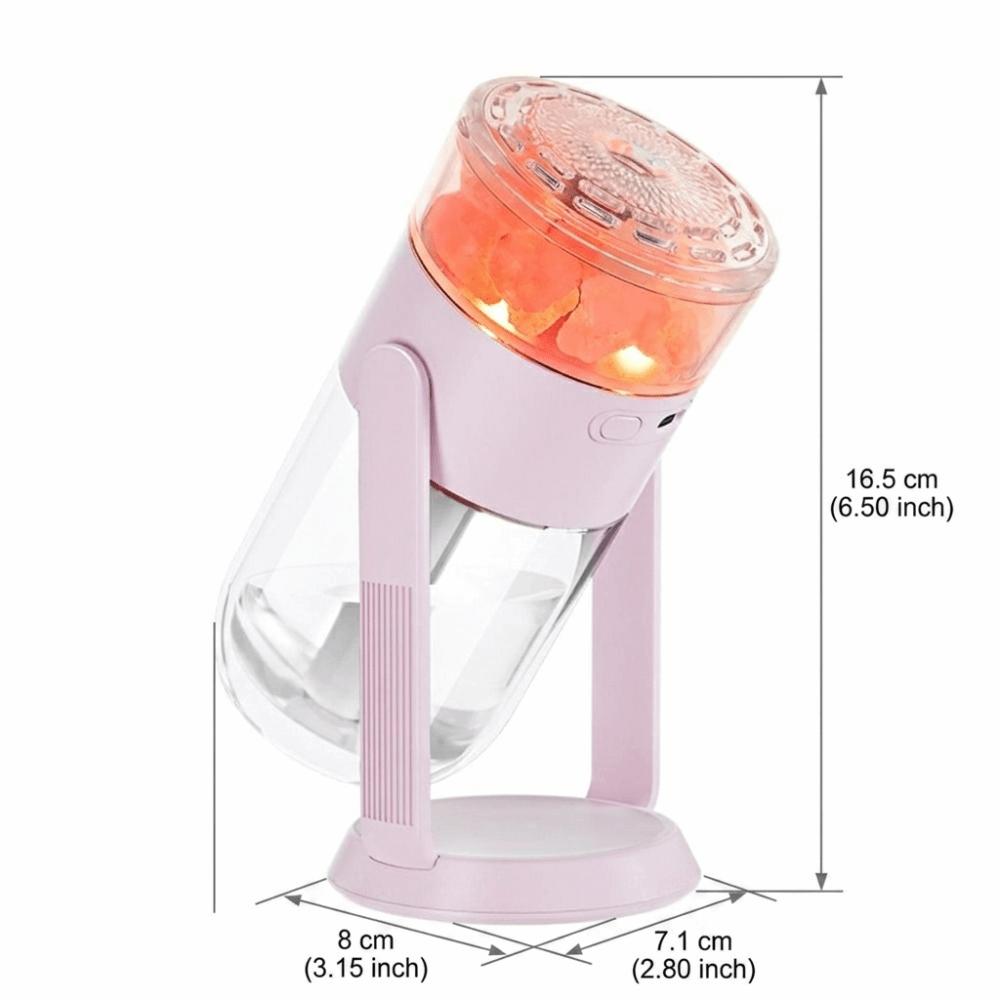 Crystal Salt Stone Shaking Head Humidifier Ambient Light USB Humidifier Room