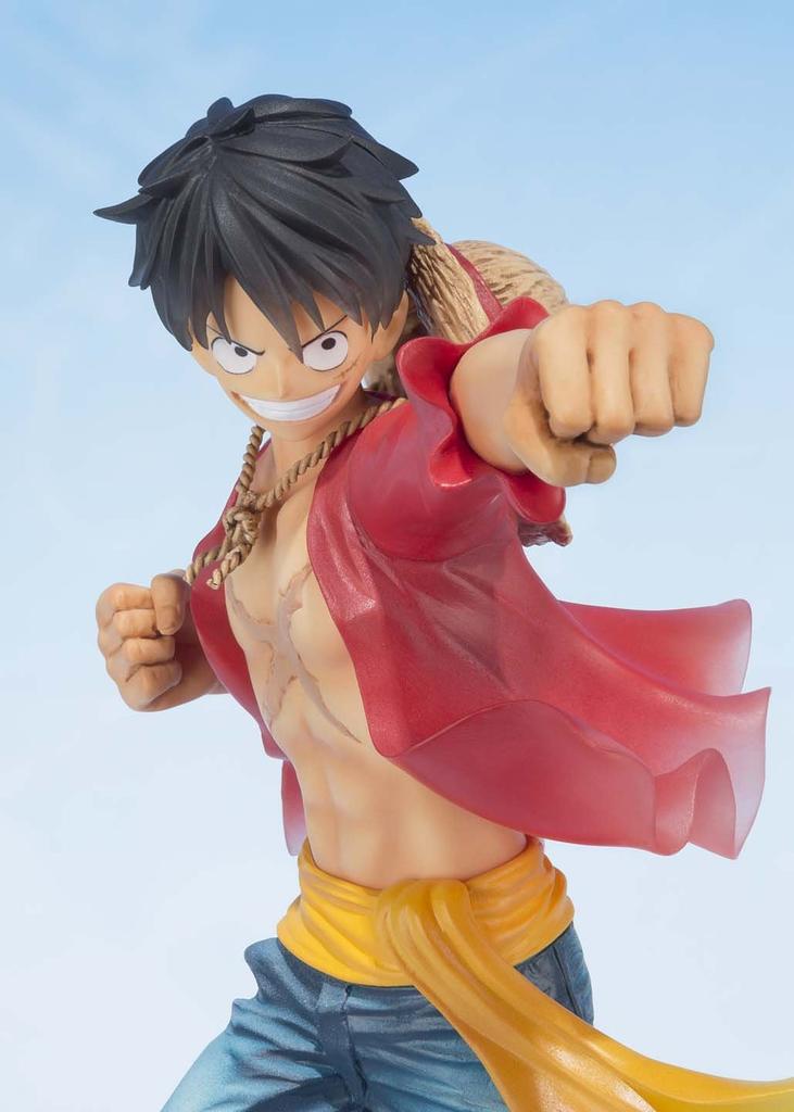 TAMASHII NATIONS Figuarts Zero ONE PIECE Monkey Luffy Anniversary 145mm lakovaná hotová figurka D. -5. vydání - přibl. PVC a ABS