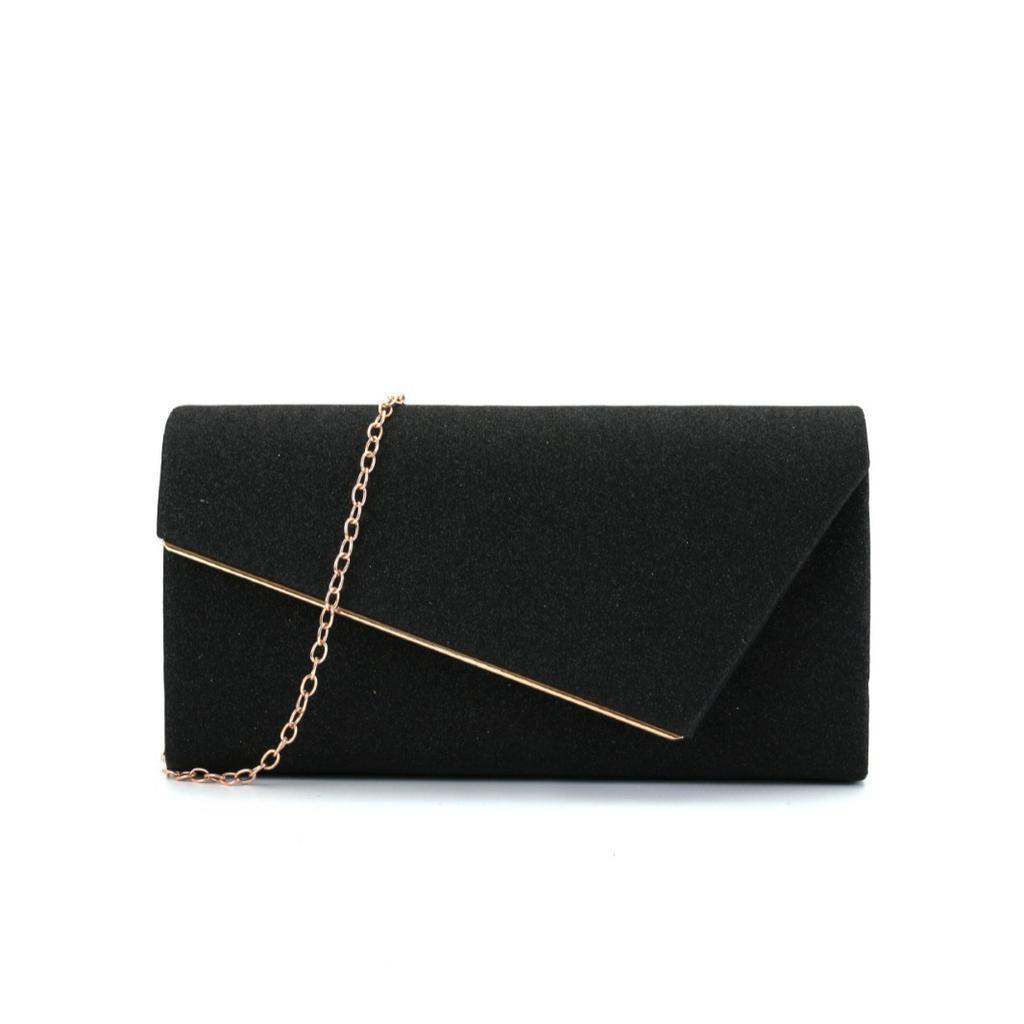 Clutch Evening Bag For Women Classic Black Shoulder Bags Party Banquet Prom Dress Lady Handbag Purse sac de luxe femme