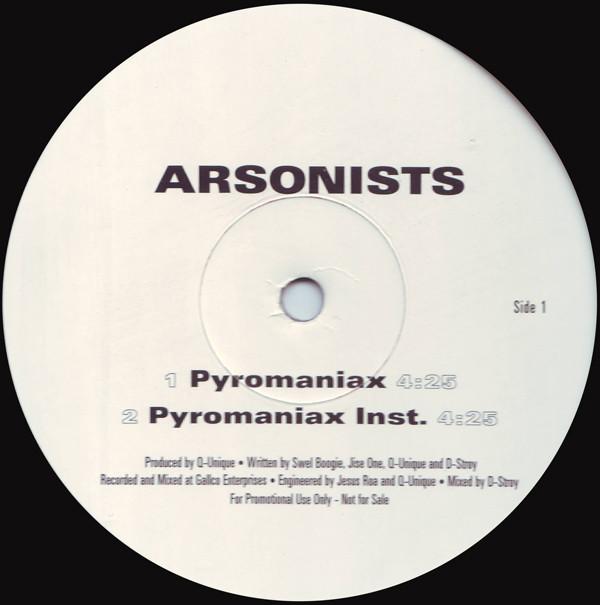12inch Record ARSONISTS - Pyromaniax / In Your Town OLE3441 Matador 1999 US Rap & Hip-Hop/R&B Used