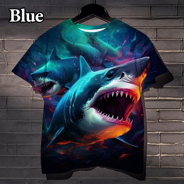 

Футболка с коротким рукавом и принтом «Хобби и веселье», футболка с 3D-принтом, повседневная уличная мода для мужчин и женщин S синий