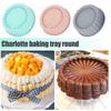 1PC Silicone Cake Pan Round Air Fryer Oven Baking Pan Mold, High Temperature Resistant Bread Toast Cake Mould