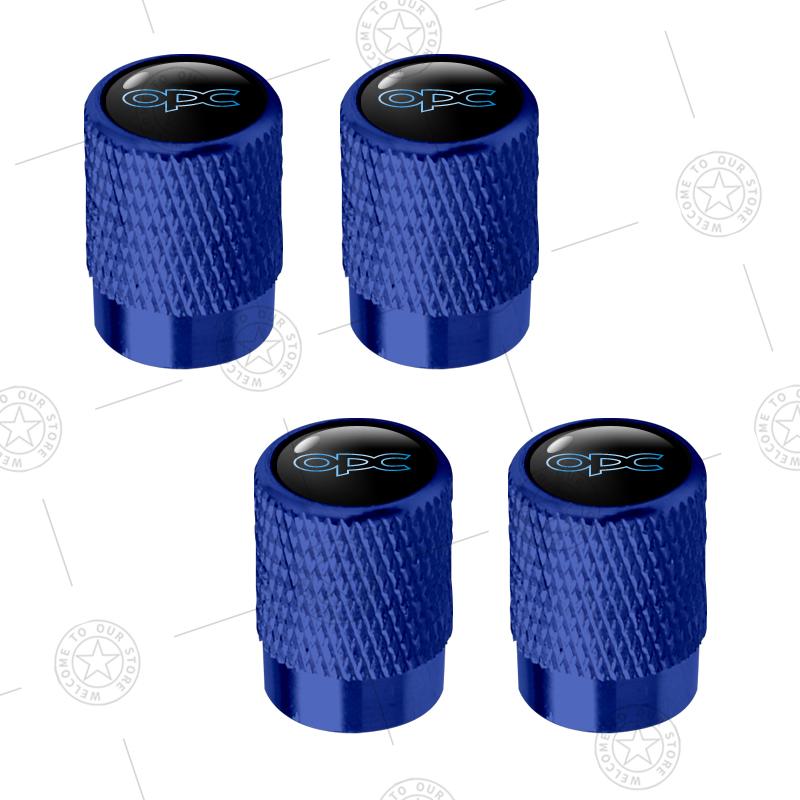 4pcs OPC Line Logo Car Wheel Tire Valve Caps Air Stem Aluminum Accessories For Opel Movano Rocks Insignia GSI Zafira Mokka Adam