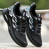 Men's New Mesh Breathable Lightweight Cushioned Running Sneakers, Student White Casual Athletic Shoes