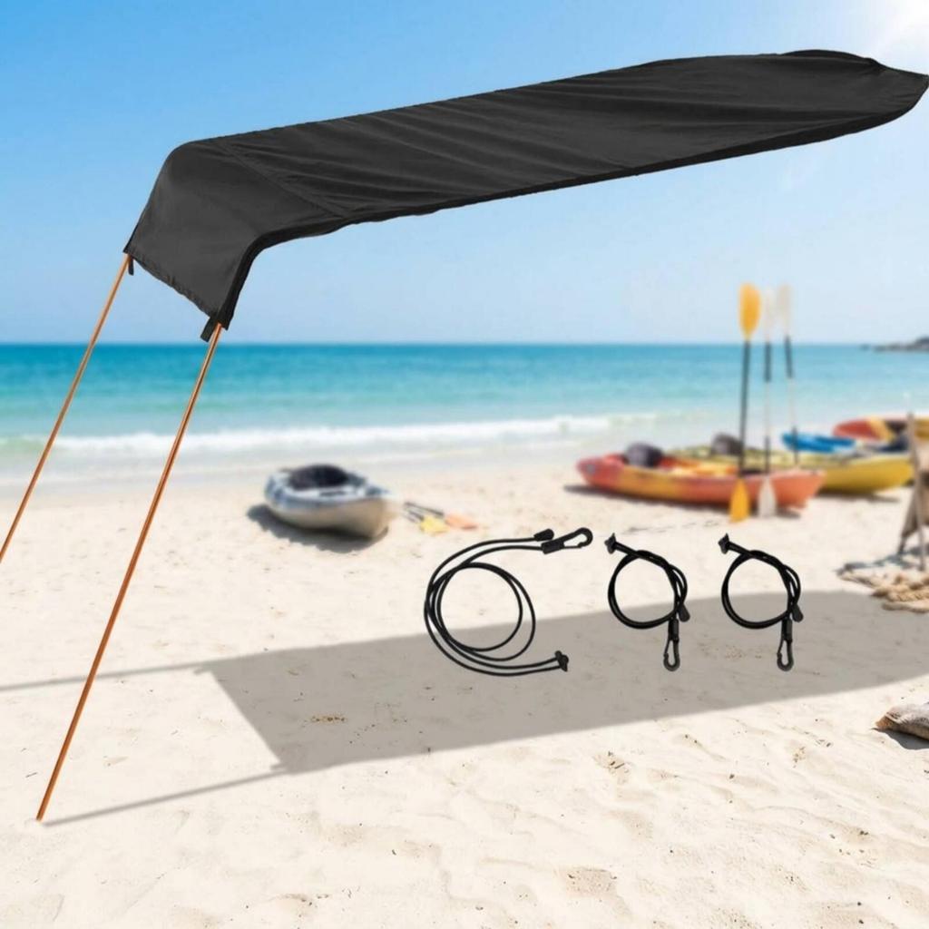 Lightweight Kayak Canopy with Support Poles Compact Sunshade Sunproof