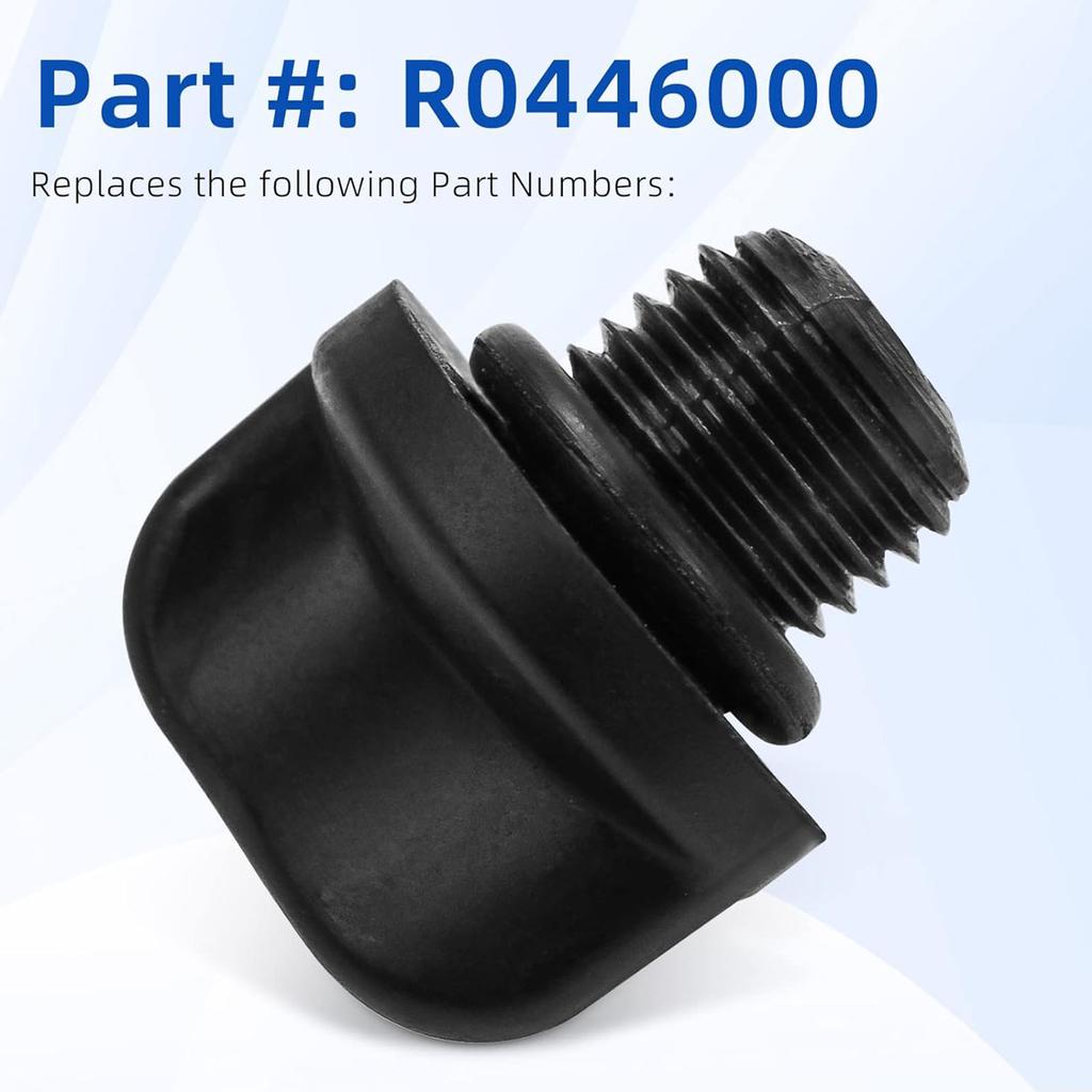 1 Set Pool Pump Drain Plug with Seal Rings Replacement Plastic Texture for Filter Pumps and Water Purification Systems