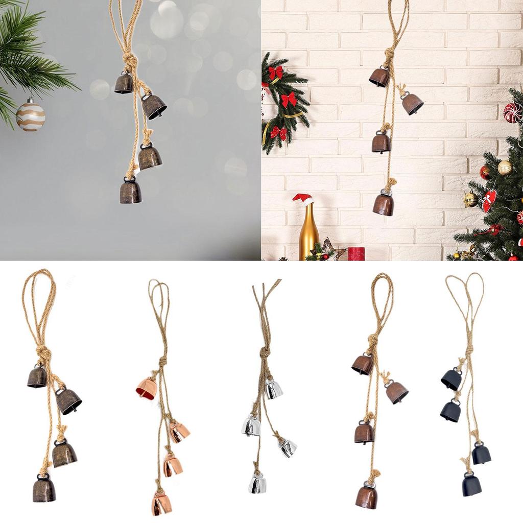 Tree Ornament Collection Simple Lightweight Multifunctional Wall Hanging Decor Bells for Garden Yard Door Festival Farmhouse