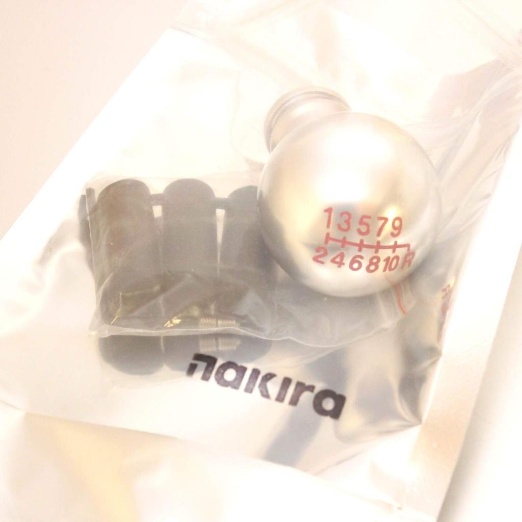 Nakira MT Växelreglage nkr1085 10-växlad knopp, Rund, Universal, 8mm, 10mm, 12mm, Silver,