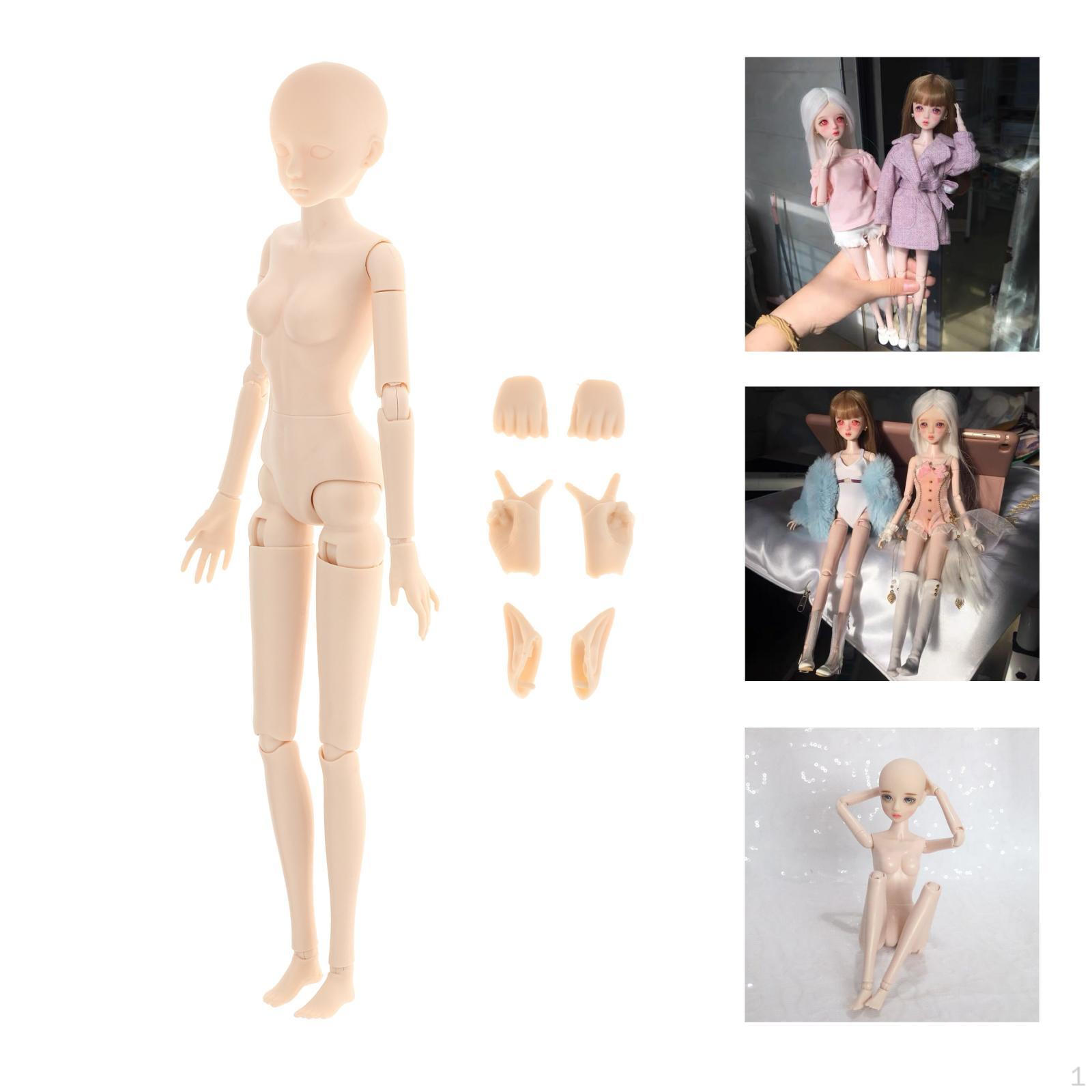 

BJD кукла для девочек телесного цвета 22 сустава 29 см DIY одеваются куклы игрушки мягкие with Eye Contour